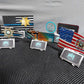 Personalized Thin Blue Line American Flag Business Card Holder Gift