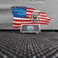Personalized Distressed Battle Flag Business Card Holder