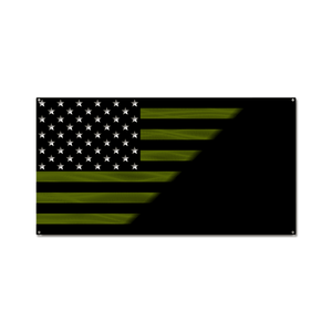 Military Personalized American Split Flag