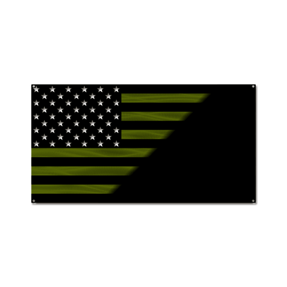 Military Personalized American Split Flag
