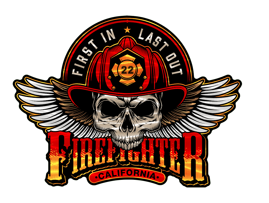 Personalized Skull Fire Helmet Gift