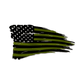 Thin Blue Line Distressed American Battle Flag Gift