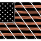 Police Thin Blue Line Multi-Panel Metal American Flag Gift
