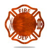 Personalized Firefighter Maltese Cross Gift - Copper