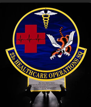 Custom Logo/Patch With Hanging Plate Retirement Plaque
