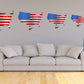 Flag - USA Map Flag Stock